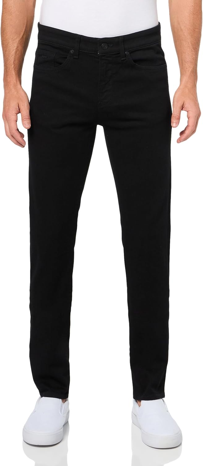 BOSS Мужские черные джинсы Slim Fit из эластичного хлопка, Black Midnight
BOSS Мужские черные джинсы Slim Fit из эластичного хлопка, Black Midnight