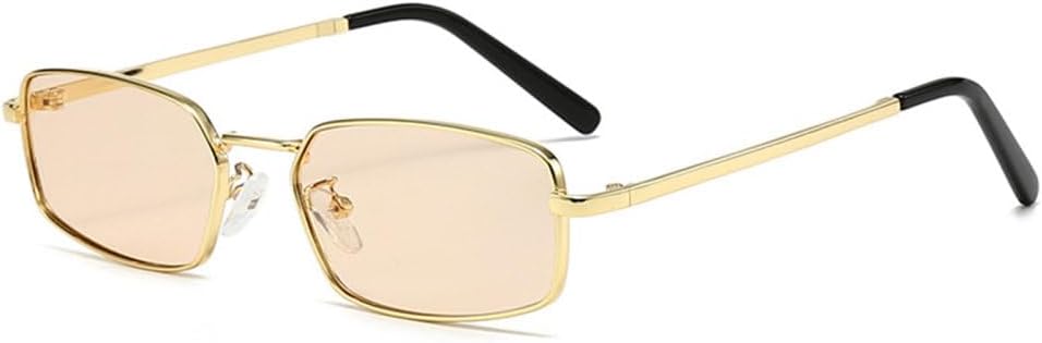 Ретро-солнцезащитные очки в маленькой прямоугольной металлической оправе для женщин, модные сине-розовые линзы, защита от УФ-излучения UV400, мужские солнцезащитные очки в стиле панк TYUVIVO, Golden Champagne
Ретро-солнцезащитные очки в маленькой прямоугольной металлической оправе для женщин, модные сине-розовые линзы, защита от УФ-излучения UV400, мужские солнцезащитные очки в стиле панк TYUVIVO, Golden Champagne