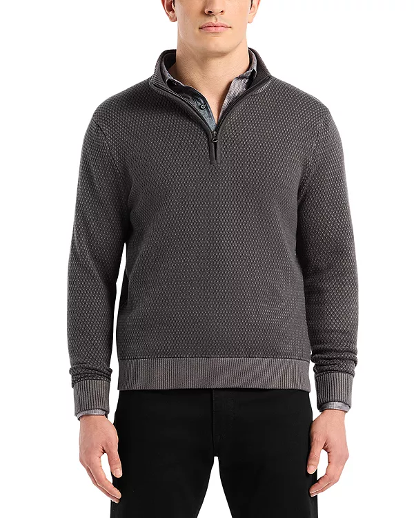 Свитер с длинными рукавами и застежкой-молнией до середины груди от Walton Robert Graham, серый
Свитер с длинными рукавами и застежкой-молнией до середины груди от Walton Robert Graham, серый