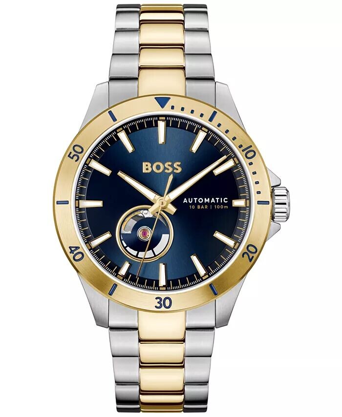 Мужские часы Troper Auto Mech-Automatic, двухцветные из нержавеющей стали, 43 мм Hugo Boss
Мужские часы Troper Auto Mech-Automatic, двухцветные из нержавеющей стали, 43 мм Hugo Boss