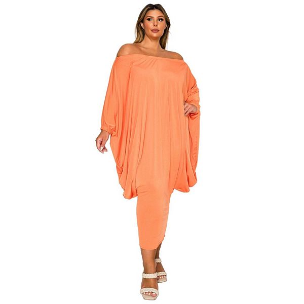 Платье eero с открытыми плечами и зауженным подолом Plus size L I V D, Orange
Платье eero с открытыми плечами и зауженным подолом Plus size L I V D, Orange