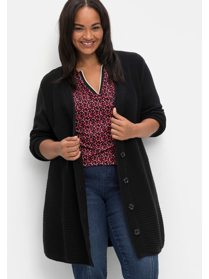 Кардиган sheego, черный
Кардиган sheego, черный