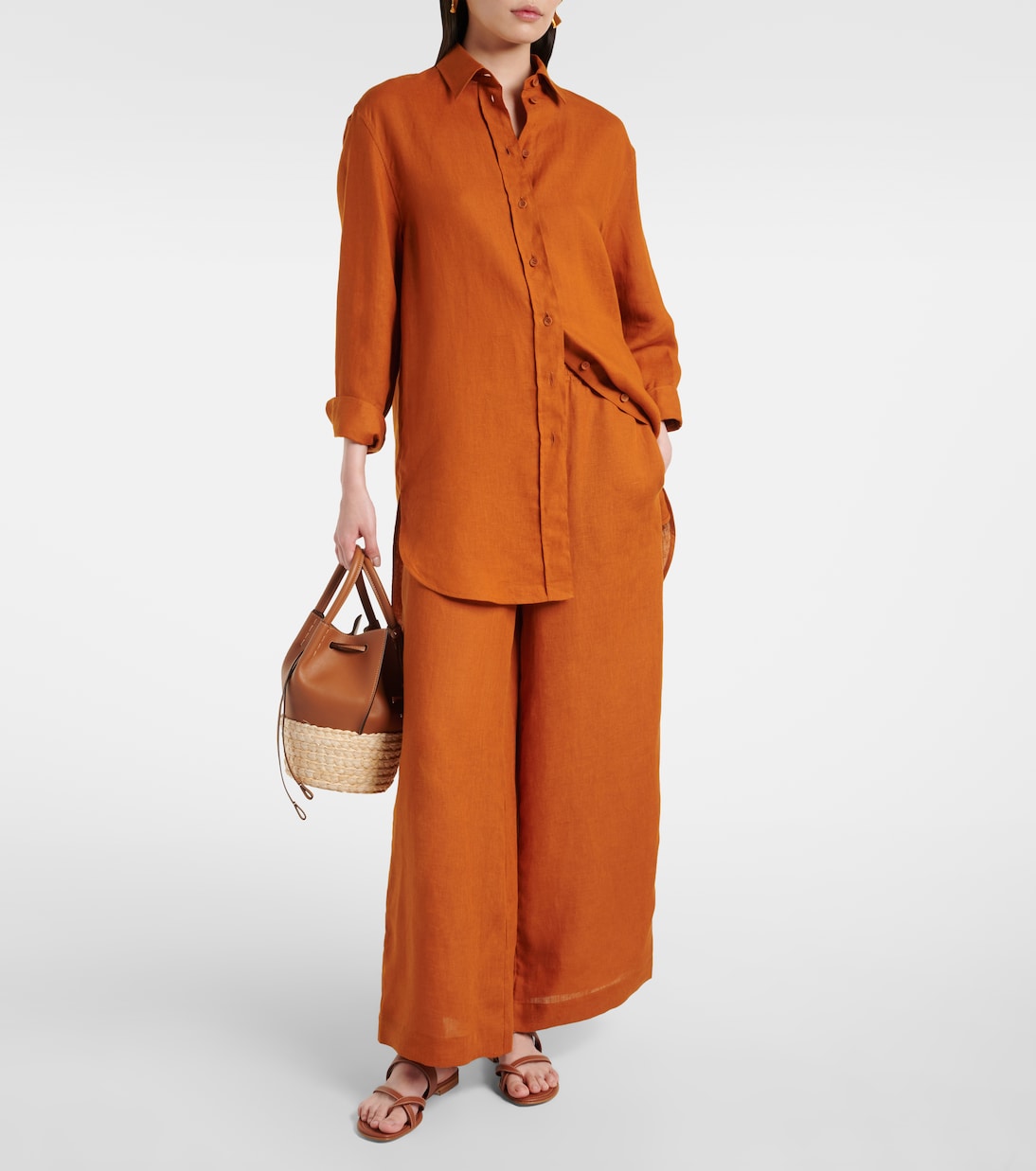 Рубашка из льняной ткани Mignonette Eres, Ecorce 
Рубашка из льняной ткани Mignonette Eres, Ecorce