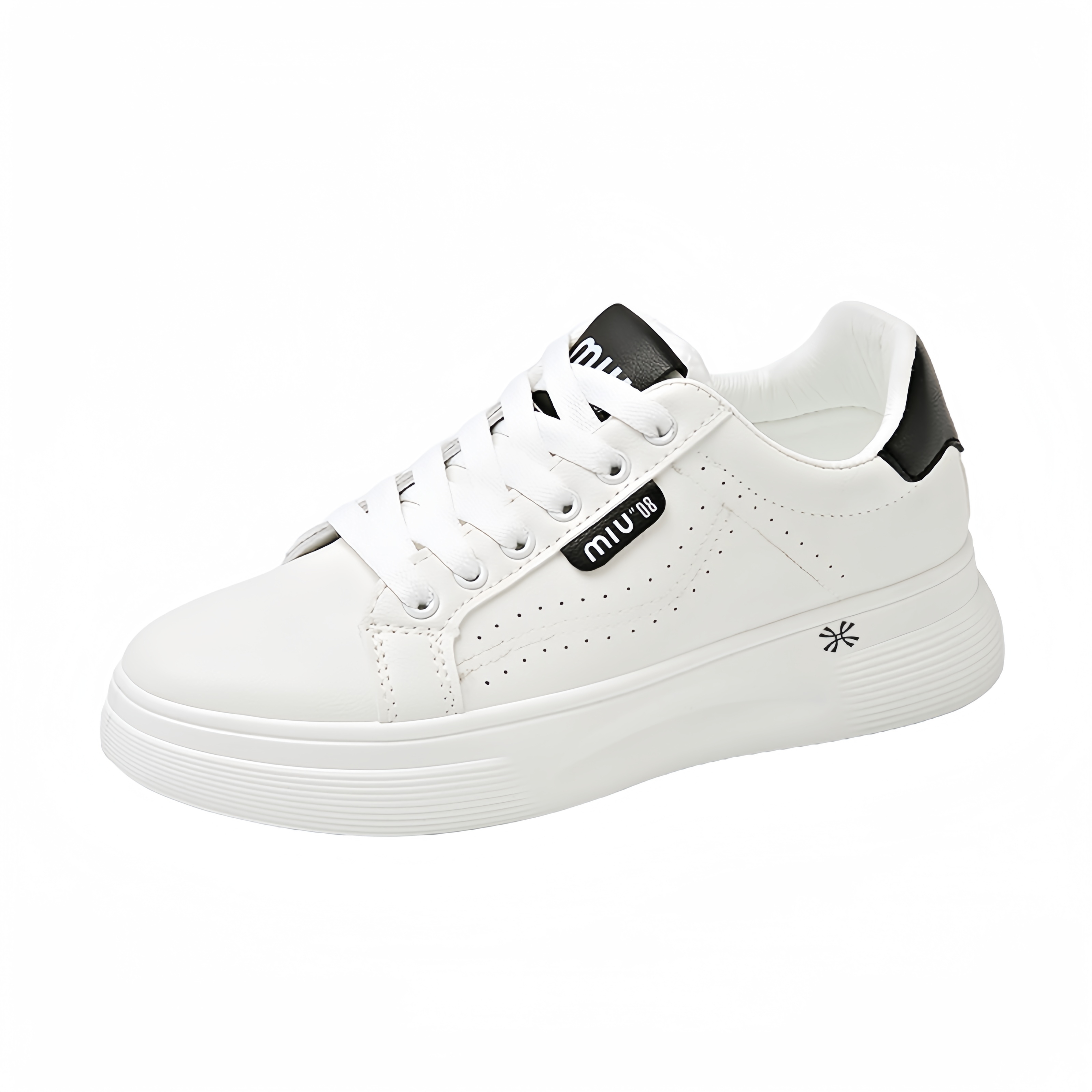 Детские скейтерские кроссовки для подростков YUZHAOLIN, белый/черный 
Детские скейтерские кроссовки для подростков YUZHAOLIN, белый/черный