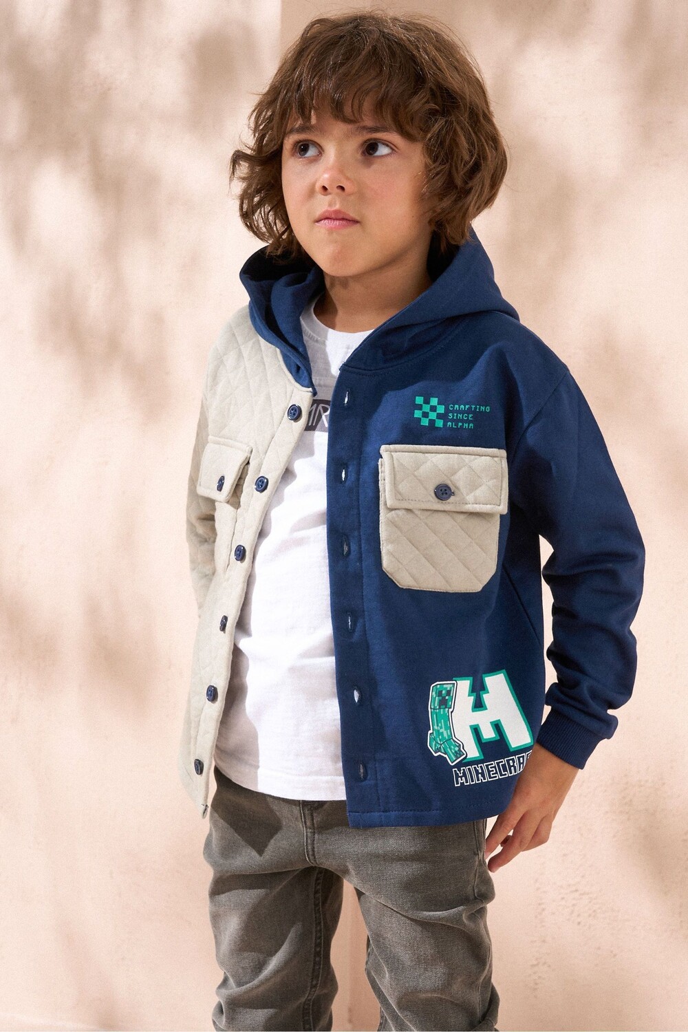 Стеганая рубашка в стиле Minecraft Angel & Rocket, синий
Стеганая рубашка в стиле Minecraft Angel & Rocket, синий