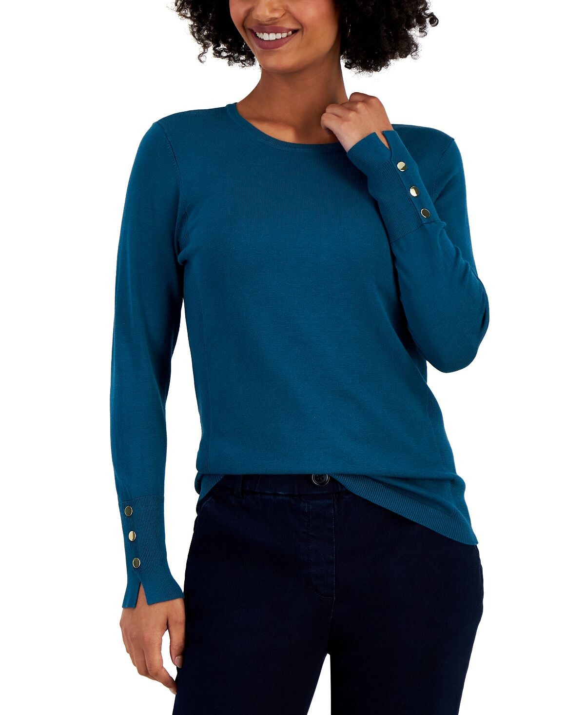 Миниатюрный свитер с заклепками JM Collection
Миниатюрный свитер с заклепками JM Collection