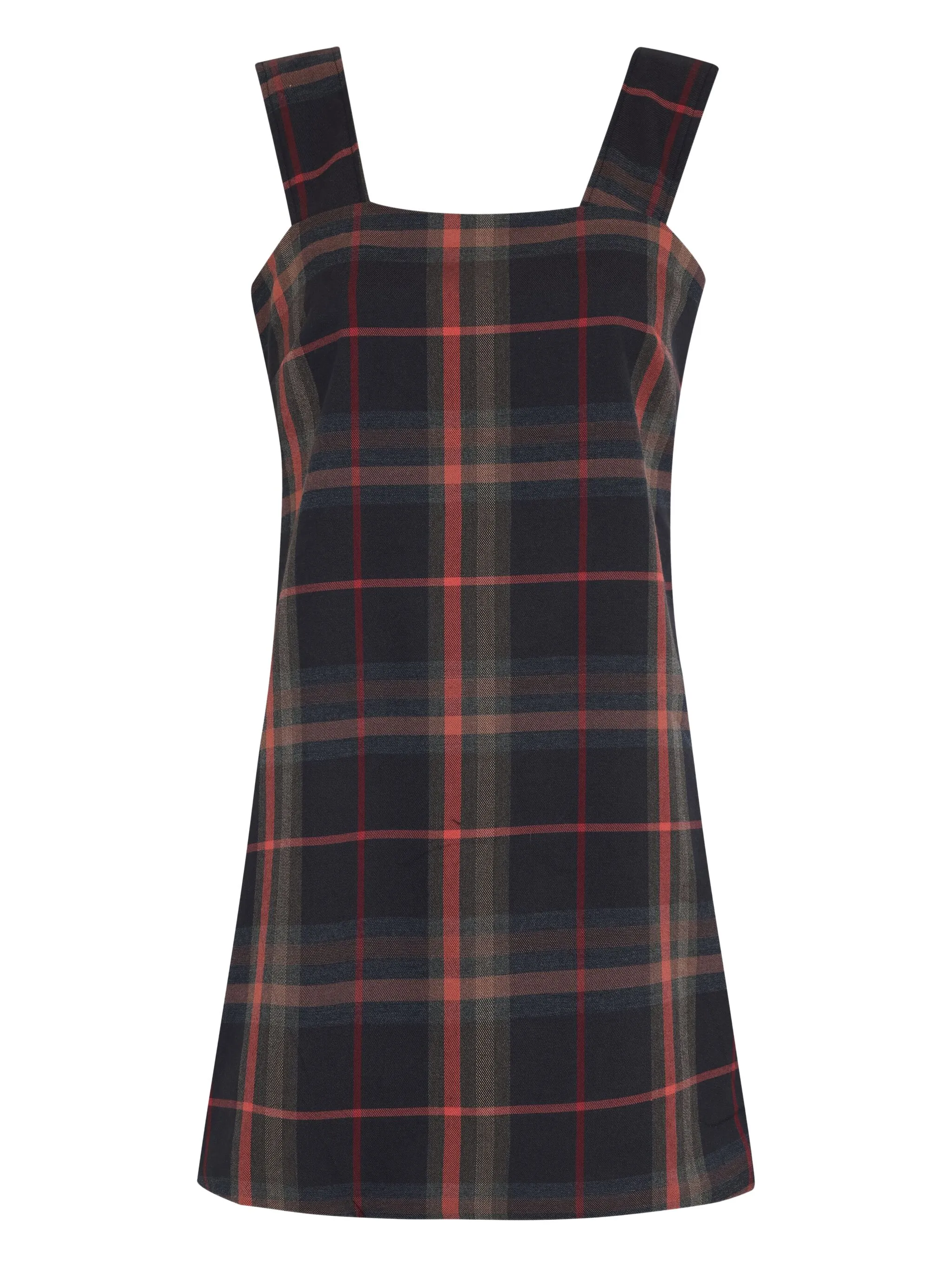 Клетчатое платье с квадратным вырезом Olympiah, черный
Клетчатое платье с квадратным вырезом Olympiah, черный