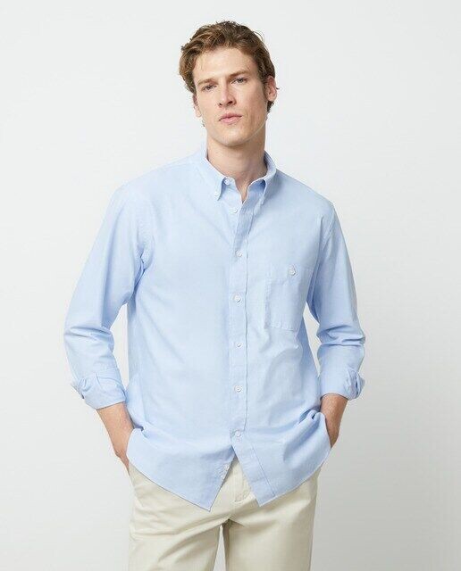 Оксфордская мужская рубашка классического кроя Dustin, светло-синий 
Оксфордская мужская рубашка классического кроя Dustin, светло-синий