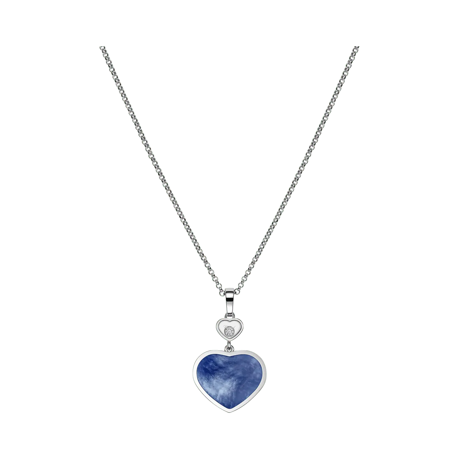Кулон Chopard Happy Hearts - Подвеска, белое золото, бриллиант, голубой перламутр
Кулон Chopard Happy Hearts - Подвеска, белое золото, бриллиант, голубой перламутр