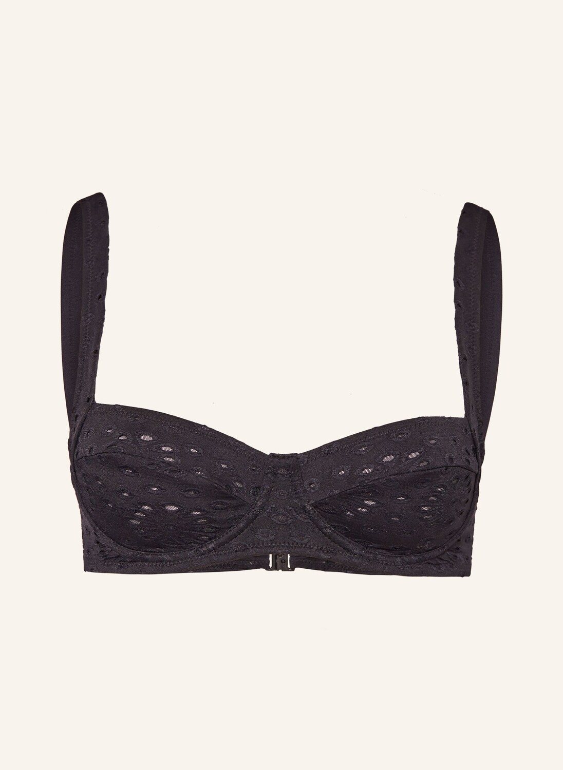 Верх бикини на косточках с нотами ривьеры Watercult, черный 
Верх бикини на косточках с нотами ривьеры Watercult, черный