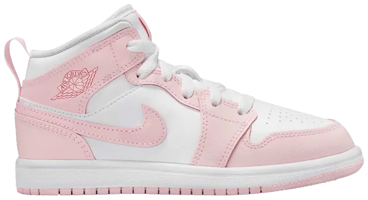 Кроссовки Air Jordan 1 Mid PS 'Pink Foam Fire Red', розовый 
Кроссовки Air Jordan 1 Mid PS 'Pink Foam Fire Red', розовый