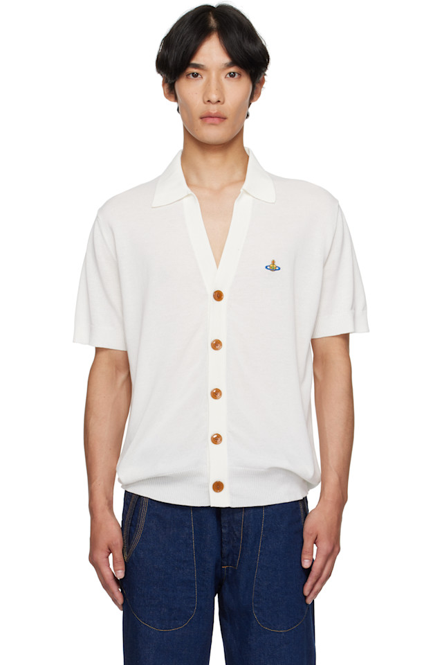 Хлопковый кардиган-поло Vivienne Westwood, белый
Хлопковый кардиган-поло Vivienne Westwood, белый