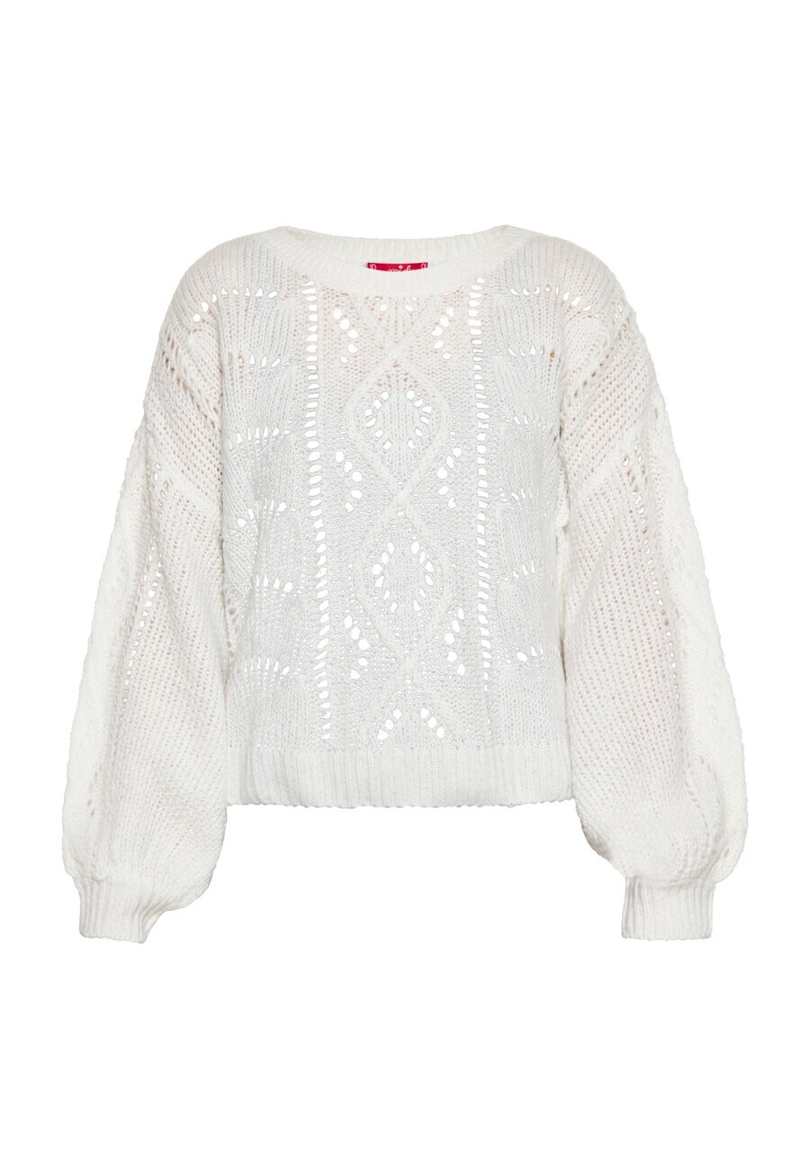 Тонкий вязаный свитер swirly Sweater, белый
Тонкий вязаный свитер swirly Sweater, белый