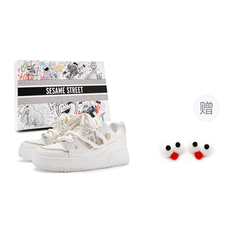 SESAME STREET Низкие скейтерские кроссовки унисекс белые - Wealth Rice (с пряжками для обуви), цвет Wealth Rice (Comes with Shoe Buckles)
SESAME STREET Низкие скейтерские кроссовки унисекс белые - Wealth Rice (с пряжками для обуви), цвет Wealth Rice (Comes with Shoe Buckles)