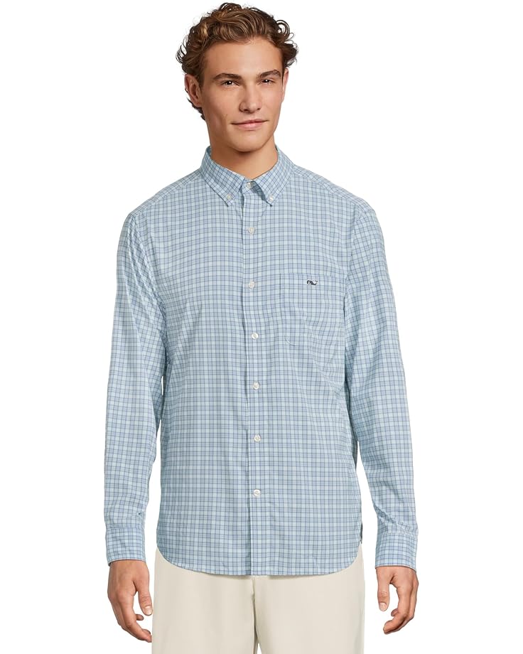 Рубашка Vineyard Vines Cobia Check Featherweight Performance Shirt, цвет Crystal Blue
Рубашка Vineyard Vines Cobia Check Featherweight Performance Shirt, цвет Crystal Blue