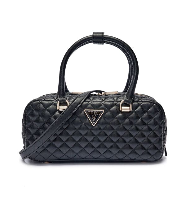Сумка-тоут женская Guess Riane стеганая, черный 
Сумка-тоут женская Guess Riane стеганая, черный