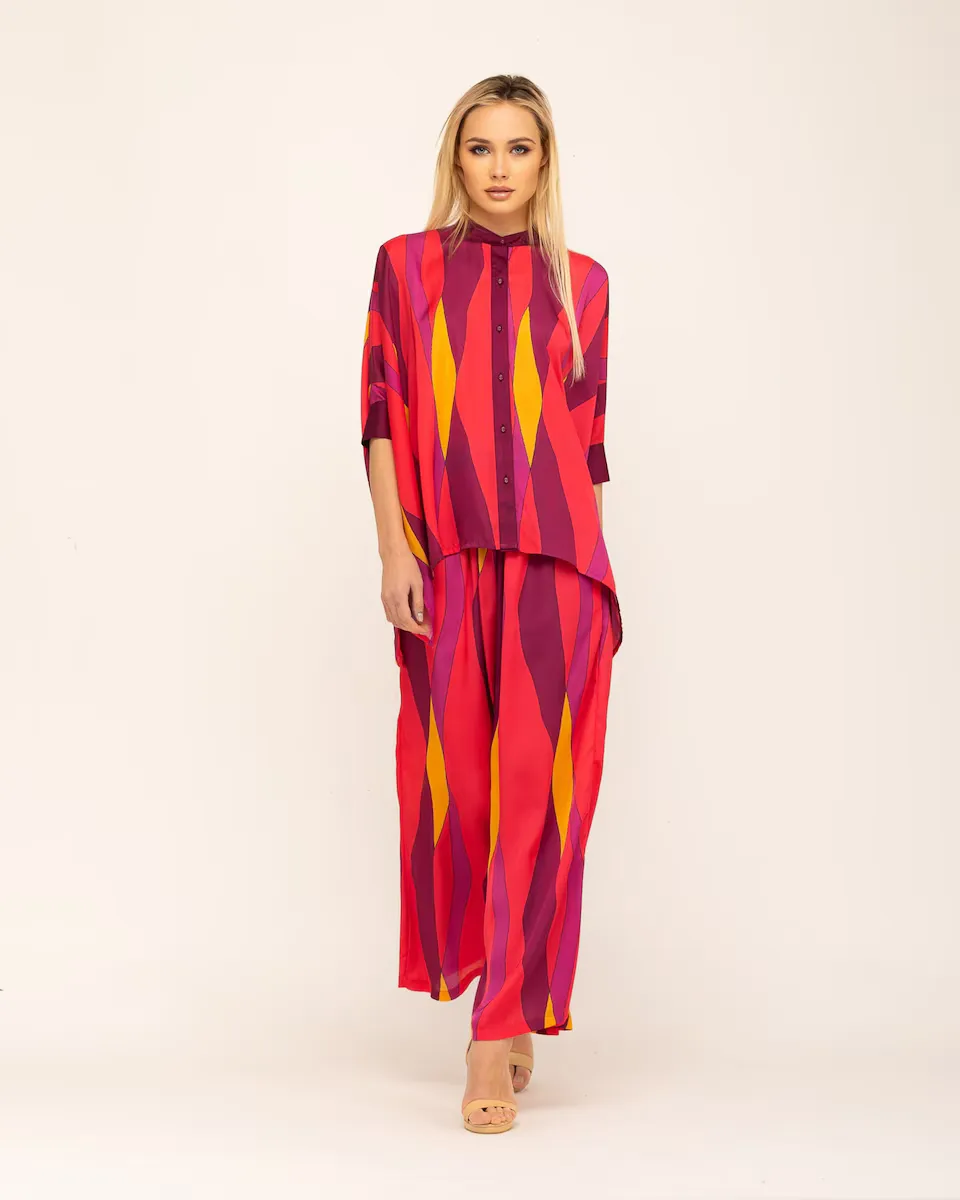 Женская свободная блуза с круглым вырезом и рукавом три четверти Niza, красный
Женская свободная блуза с круглым вырезом и рукавом три четверти Niza, красный