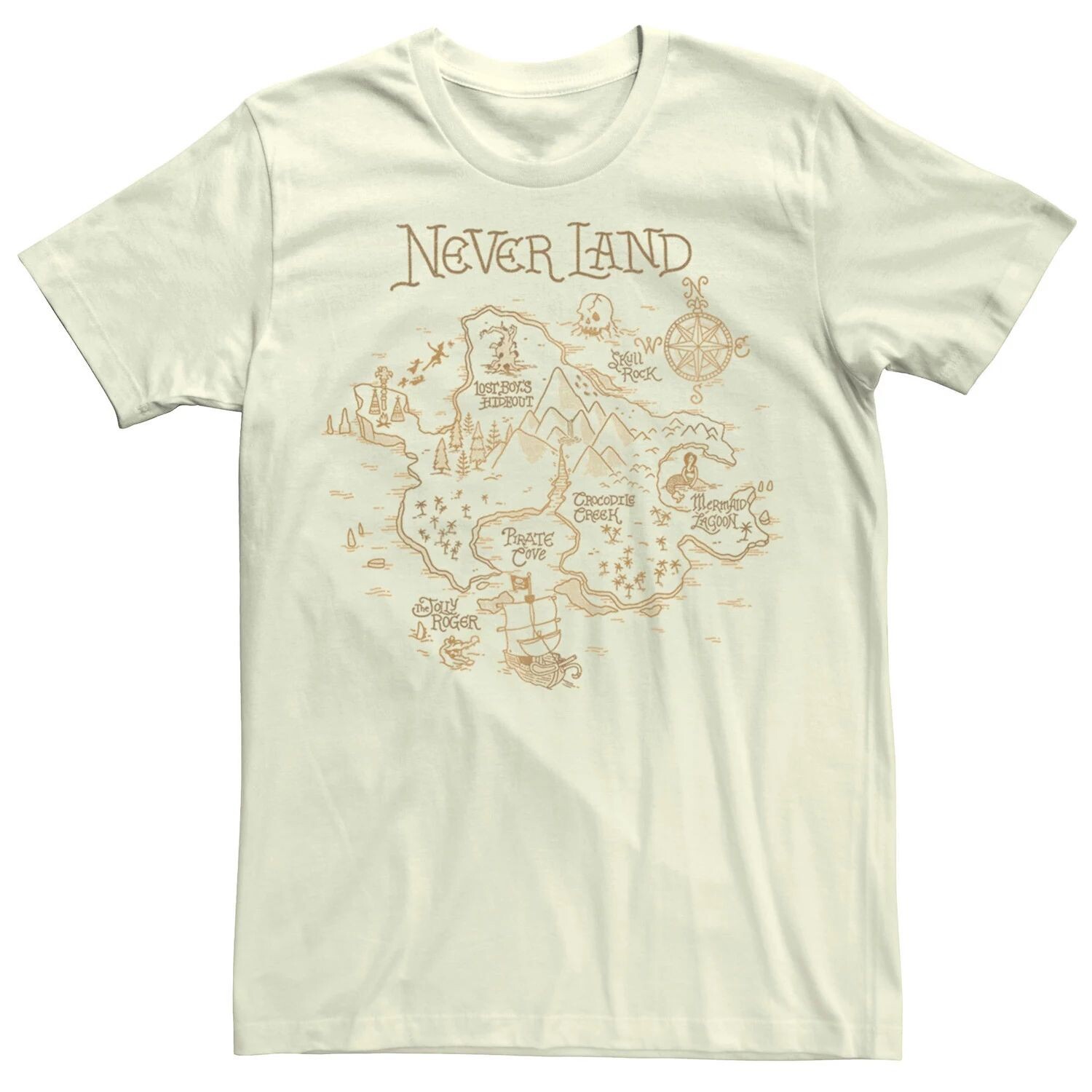 Мужская футболка с картой и компасом «Питер Пэн Никогда не приземляется» Disney
Мужская футболка с картой и компасом «Питер Пэн Никогда не приземляется» Disney