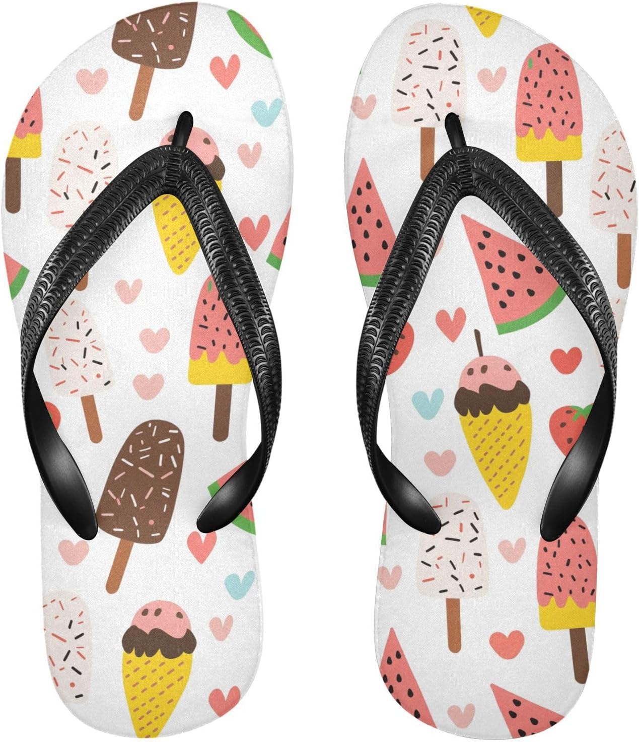 Шлепанцы SPRIPORT Ice Cream Slim для женщин и мужчин, удобные повседневные вьетнамки с мягкой подошвой, резиновая нескользящая подошва, плоские сандалии для пляжа и летней прогулки, Multicoloured
Шлепанцы SPRIPORT Ice Cream Slim для женщин и мужчин, удобные повседневные вьетнамки с мягкой подошвой, резиновая нескользящая подошва, плоские сандалии для пляжа и летней прогулки, Multicoloured