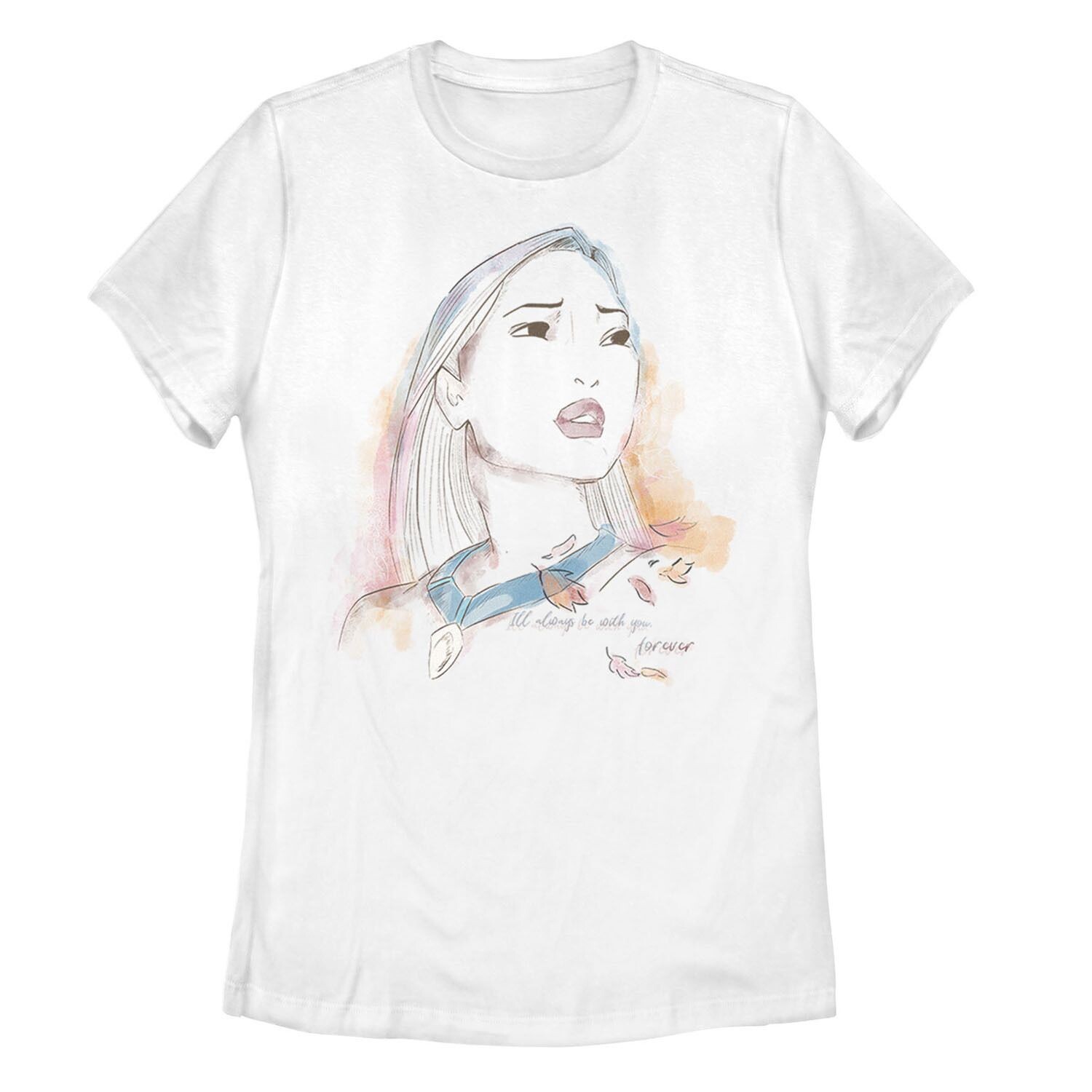 Детская футболка Disney's с акварельным портретом и цитатой Покахонтас Licensed Character