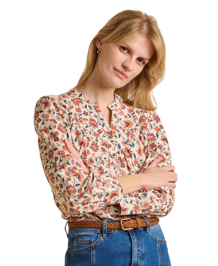 Женская рубашка Lindsay с длинными рукавами и V-образным вырезом Brakeburn, Cream
Женская рубашка Lindsay с длинными рукавами и V-образным вырезом Brakeburn, Cream