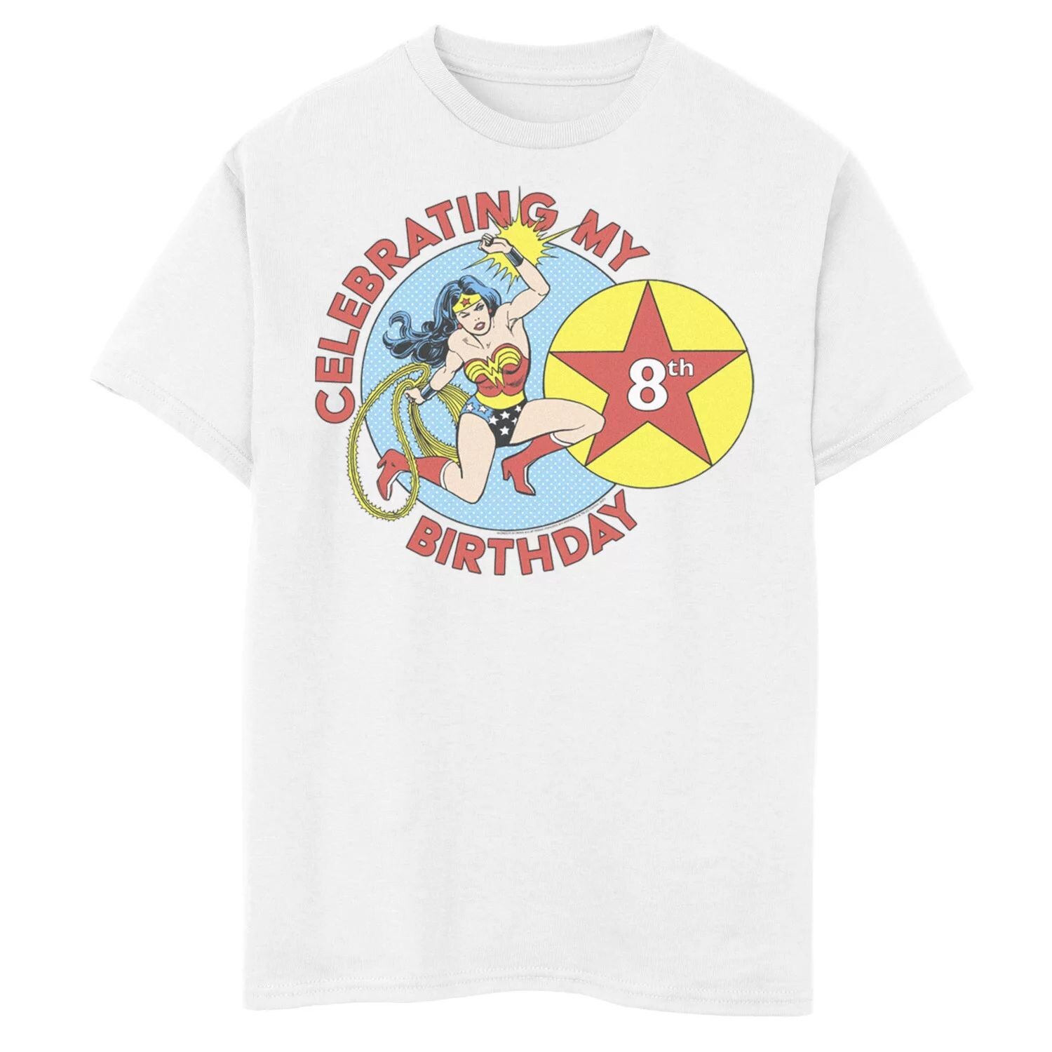 Футболка с рисунком «Чудо-женщина» из комиксов DC для мальчиков 8–20 лет, празднующая свое 8-летие DC Comics
Футболка с рисунком «Чудо-женщина» из комиксов DC для мальчиков 8–20 лет, празднующая свое 8-летие DC Comics