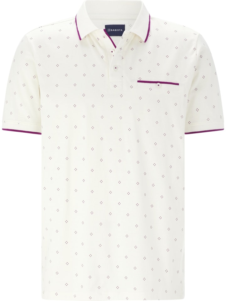 Футболка поло BABISTA, цвет weiß gemustert 
Футболка поло BABISTA, цвет weiß gemustert
