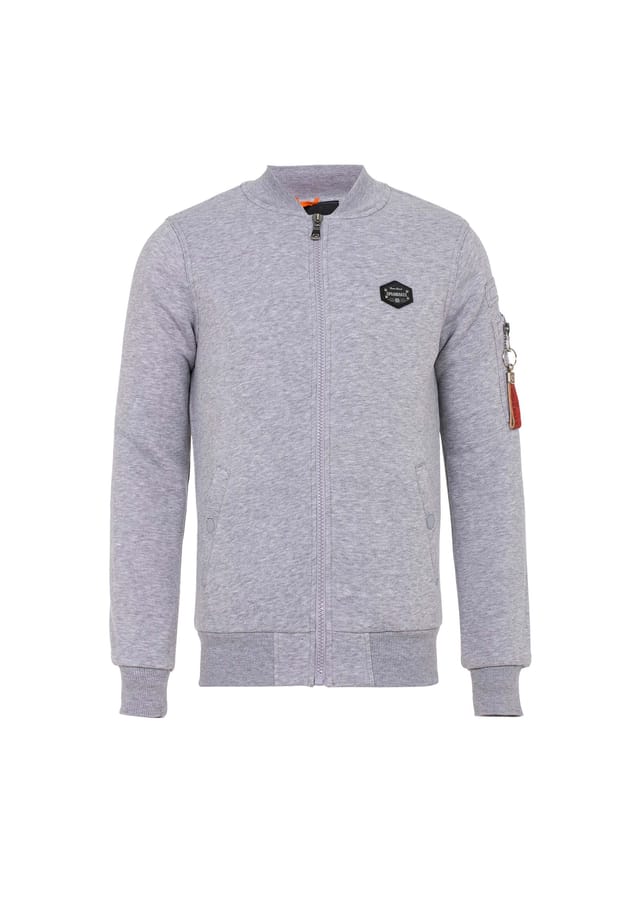 Куртка колледжа с застежкой-молнией и лацканами Cipo & Baxx, серый
Куртка колледжа с застежкой-молнией и лацканами Cipo & Baxx, серый