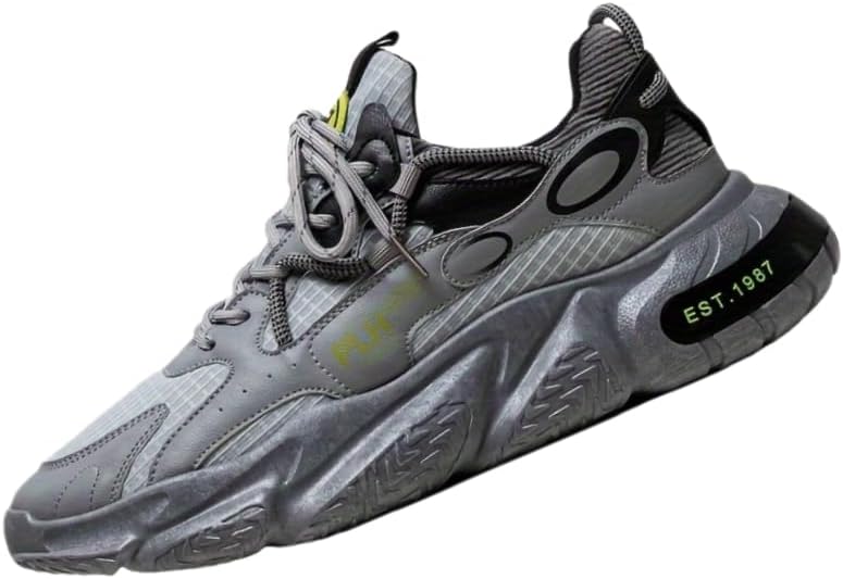 Мужские кроссовки на платформе в ретро-стиле, модные и удобные спортивные туфли на шнуровке, подходящие для активного отдыха мужчин Hoalox, черный/серый
Мужские кроссовки на платформе в ретро-стиле, модные и удобные спортивные туфли на шнуровке, подходящие для активного отдыха мужчин Hoalox, черный/серый