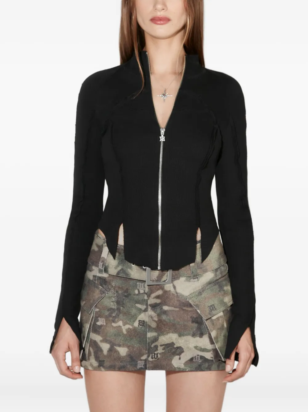 Кардиган в рубчик на молнии Misbhv, черный
Кардиган в рубчик на молнии Misbhv, черный