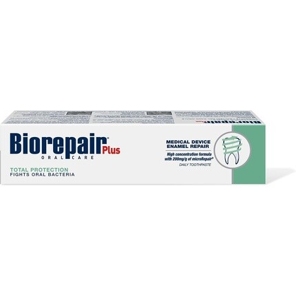 Плюс полная защита с микровосстановлением 2,5 жидких унции 75 мл, Biorepair
Плюс полная защита с микровосстановлением 2,5 жидких унции 75 мл, Biorepair