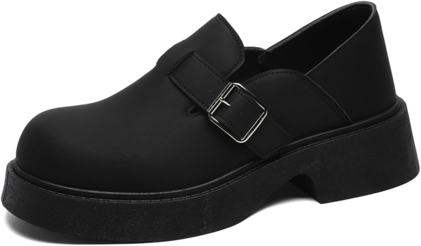 Мужские черные лоферы на платформе с пряжкой - стильные и удобные для повседневной носки, уличной моды и ежедневного использования Aokisx
Мужские черные лоферы на платформе с пряжкой - стильные и удобные для повседневной носки, уличной моды и ежедневного использования Aokisx