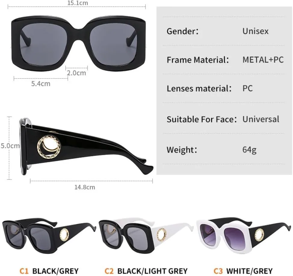 Большие солнцезащитные очки для женщин в винтажном стиле, мужские солнцезащитные очки, защита от УФ-излучения UV400, роскошные женские очки LVTFCO, Jelly White
Большие солнцезащитные очки для женщин в винтажном стиле, мужские солнцезащитные очки, защита от УФ-излучения UV400, роскошные женские очки LVTFCO, Jelly White