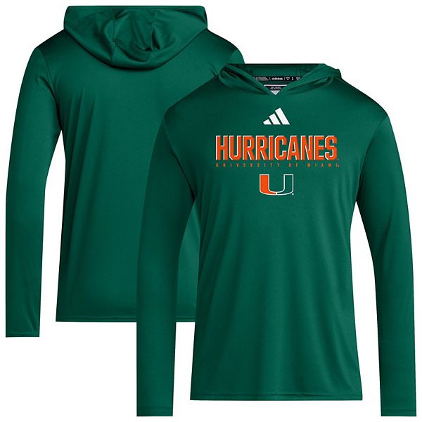 Мужская зеленая майка miami hurricanes 2025 aeroready sideline training с длинным рукавом и капюшоном Adidas
Мужская зеленая майка miami hurricanes 2025 aeroready sideline training с длинным рукавом и капюшоном Adidas