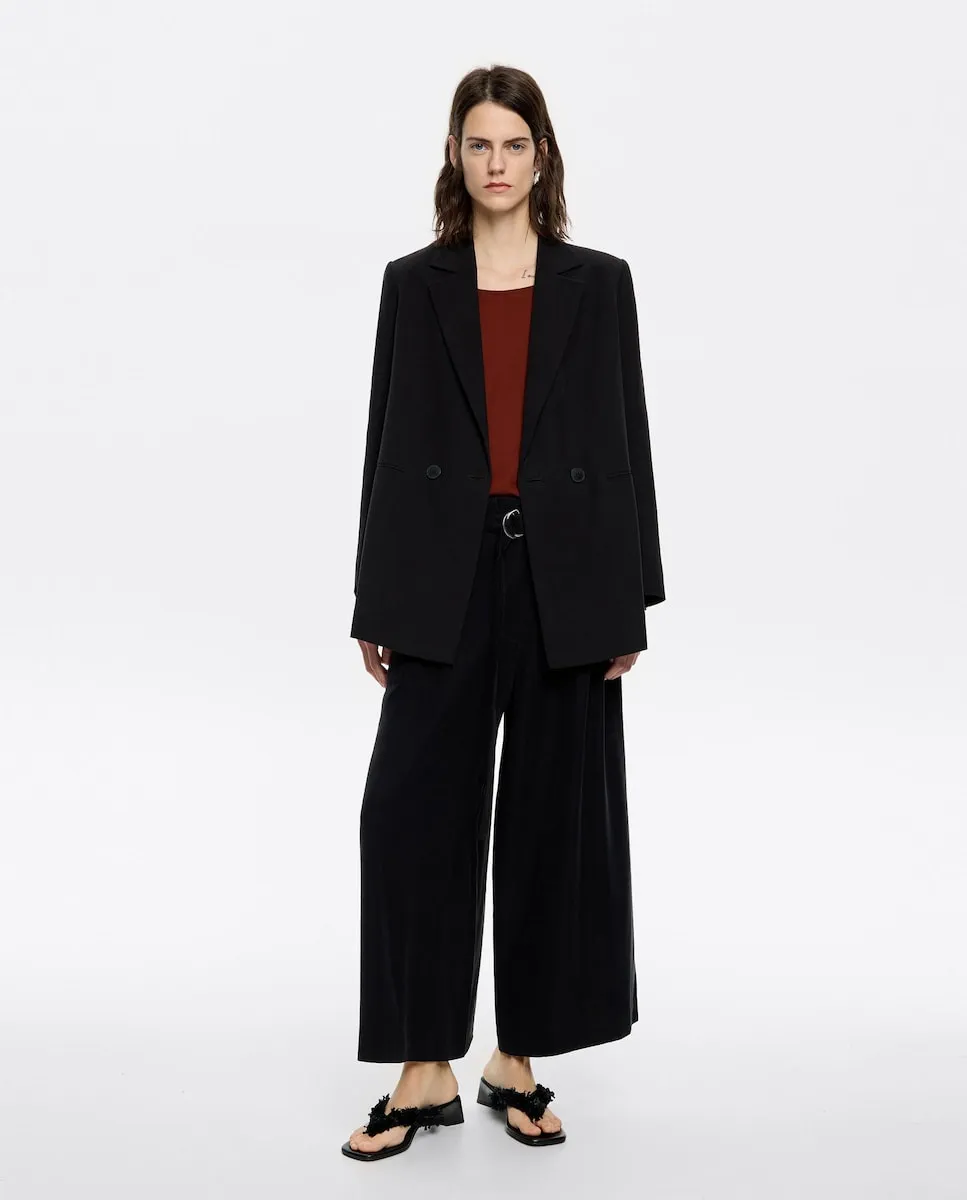 Женские брюки-клеш с простой длиной до щиколотки Bimba y Lola, черный
Женские брюки-клеш с простой длиной до щиколотки Bimba y Lola, черный