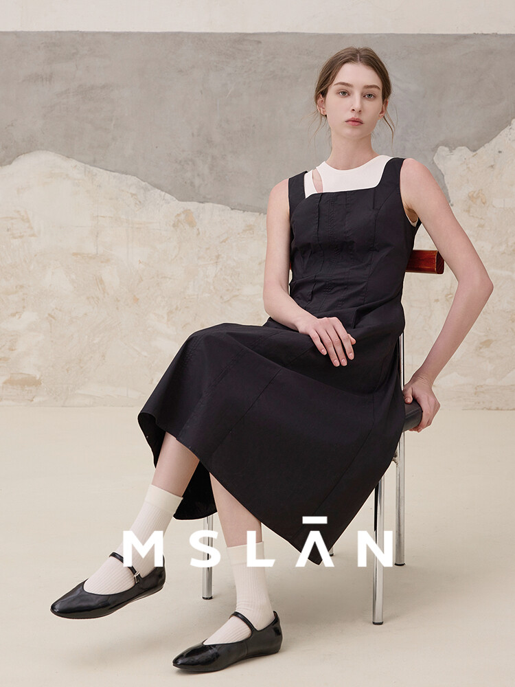 Платье женское Mslan с U-образным вырезом, черный
Платье женское Mslan с U-образным вырезом, черный