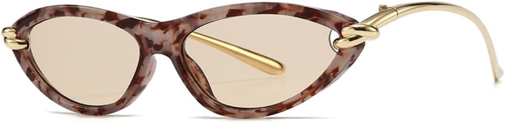 Женские солнцезащитные очки «кошачий глаз» маленького овального размера, роскошные, в винтажном стиле панк, с металлическим покрытием, защита от УФ-излучения UV400 TOIPASTN, C5brownchampagne
Женские солнцезащитные очки «кошачий глаз» маленького овального размера, роскошные, в винтажном стиле панк, с металлическим покрытием, защита от УФ-излучения UV400 TOIPASTN, C5brownchampagne