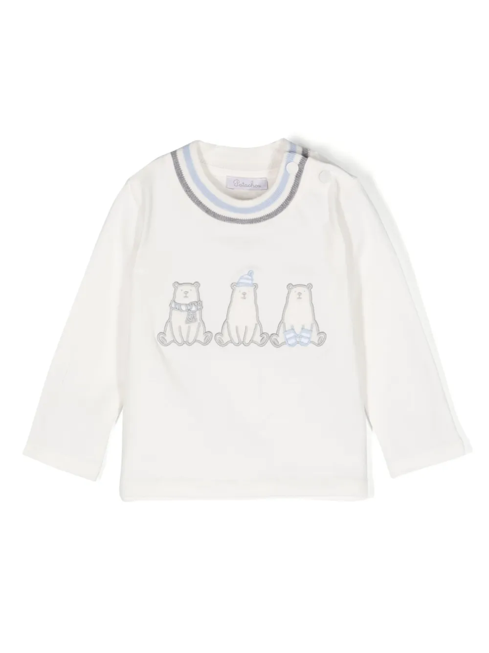 Толстовка в полоску с аппликацией Patachou, белый
Толстовка в полоску с аппликацией Patachou, белый