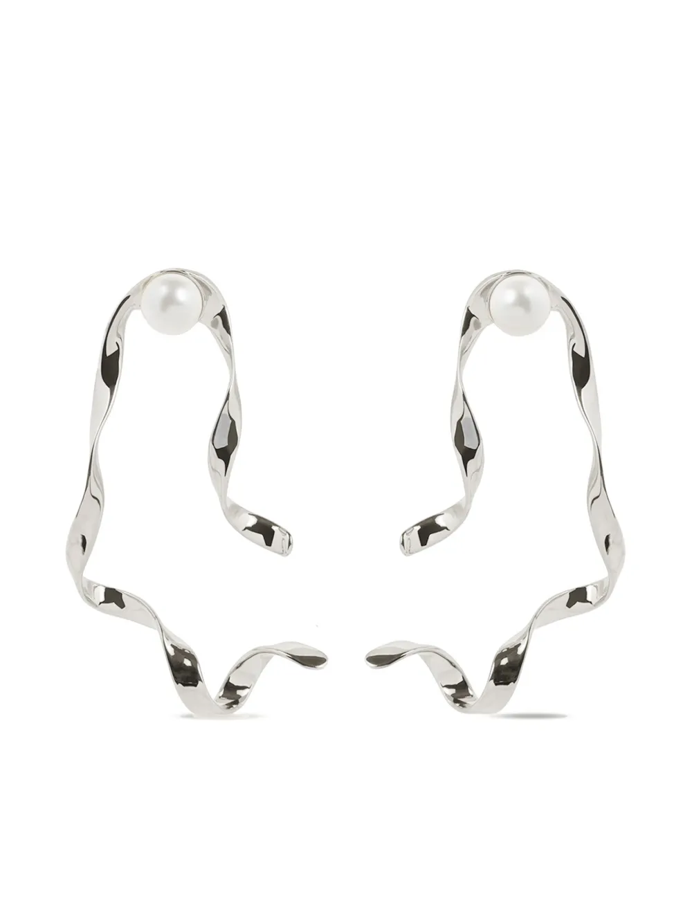 Волнистые серьги-гвоздики DRIES VAN NOTEN, серебяный
Волнистые серьги-гвоздики DRIES VAN NOTEN, серебяный