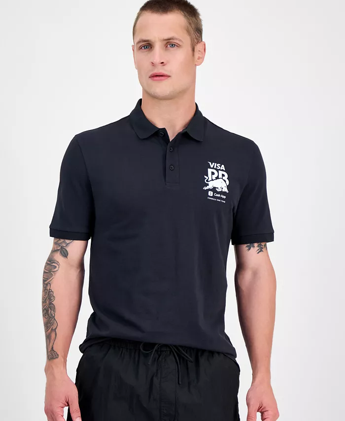 Мужская классическая поло с коротким рукавом свободного кроя и спонсорскими логотипами Core Fanwear Hugo Boss, черный
Мужская классическая поло с коротким рукавом свободного кроя и спонсорскими логотипами Core Fanwear Hugo Boss, черный