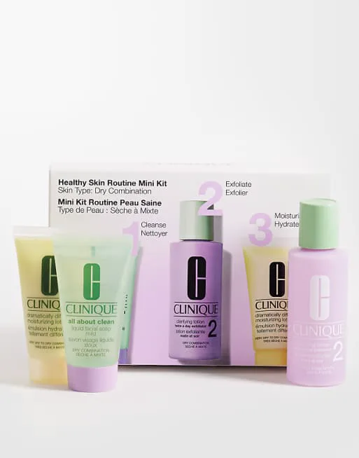 Мини-набор Clinique Healthy Skin Routine Тип кожи: Сухая комбинированная
Мини-набор Clinique Healthy Skin Routine Тип кожи: Сухая комбинированная