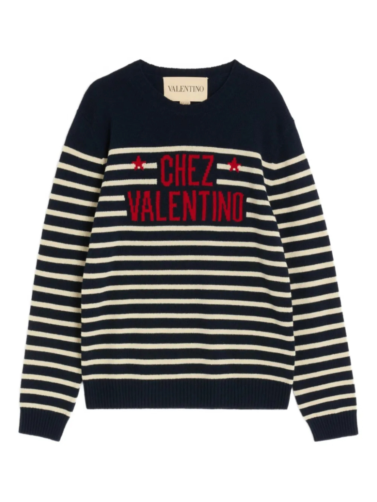 ШЕРСТЯНОЙ СВИТЕР С ЖАККАРДОВЫМ МОТИВОМ CHEZ VALENTINO Valentino Garavani, синий
ШЕРСТЯНОЙ СВИТЕР С ЖАККАРДОВЫМ МОТИВОМ CHEZ VALENTINO Valentino Garavani, синий