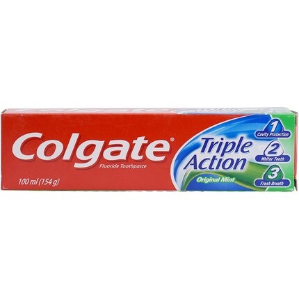 Зубная паста тройного действия со вкусом мяты, 100 мл, Colgate
Зубная паста тройного действия со вкусом мяты, 100 мл, Colgate