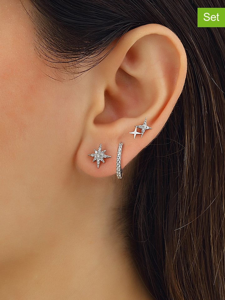 Miu Silver Набор из 3 штук: серебряные серьги с драгоценными камнями
Miu Silver Набор из 3 штук: серебряные серьги с драгоценными камнями