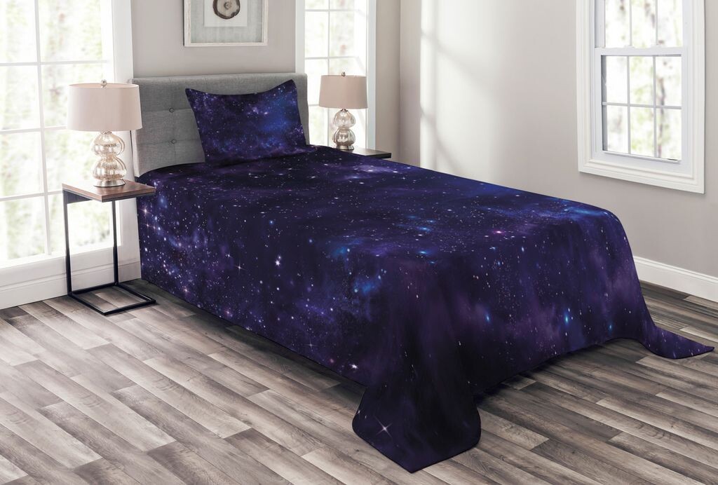 Комплект покрывала ABAKUHAUS Space, Show Starway, комплект с моющимися наволочками, для односпальных кроватей 170 x 220 см, темно-синий черный
Комплект покрывала ABAKUHAUS Space, Show Starway, комплект с моющимися наволочками, для односпальных кроватей 170 x 220 см, темно-синий черный