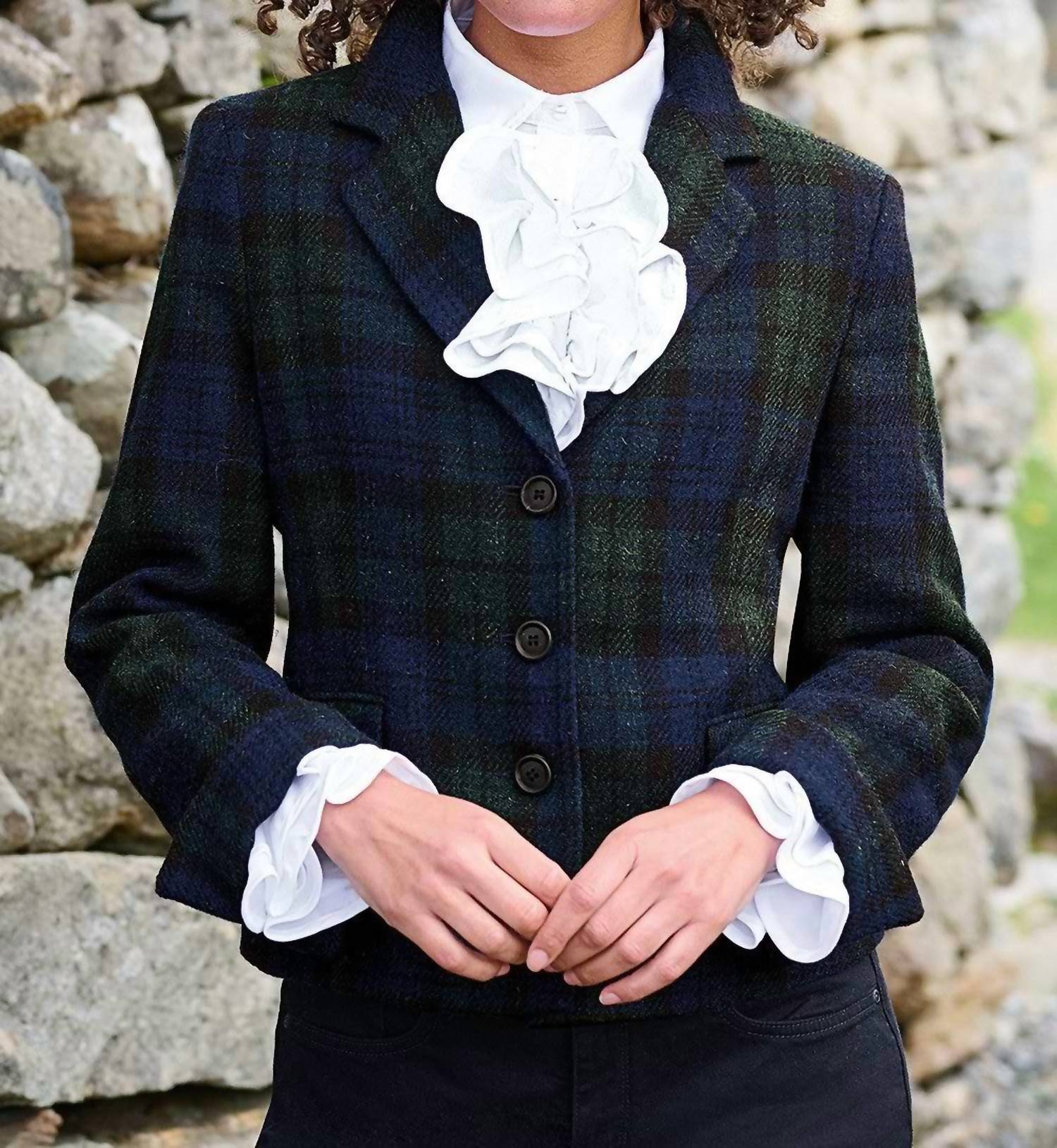 Женская куртка Parker Harrish Tweed с баской в цвете Black Watch Eliz Scott
Женская куртка Parker Harrish Tweed с баской в цвете Black Watch Eliz Scott