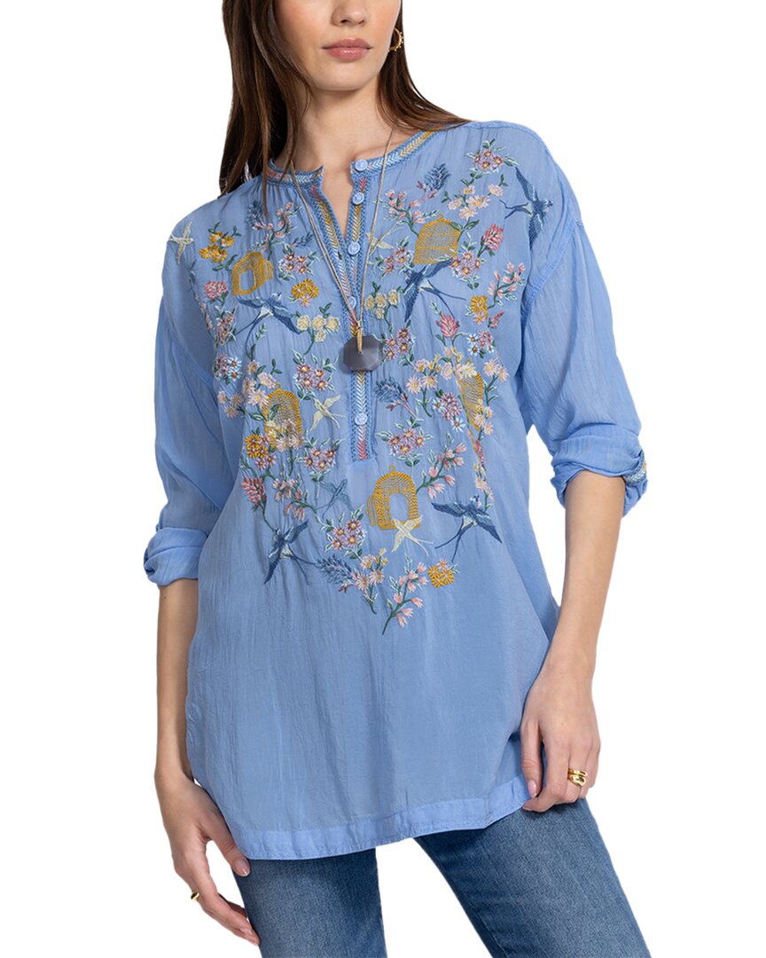 Джонни Вас Укороченная туника Зинния Johnny Was, синий
Джонни Вас Укороченная туника Зинния Johnny Was, синий