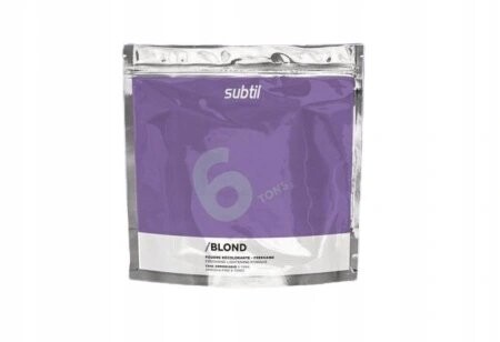 Осветляющая пудра до 6 тонов без аммиака, 450г Subtil
Осветляющая пудра до 6 тонов без аммиака, 450г Subtil
