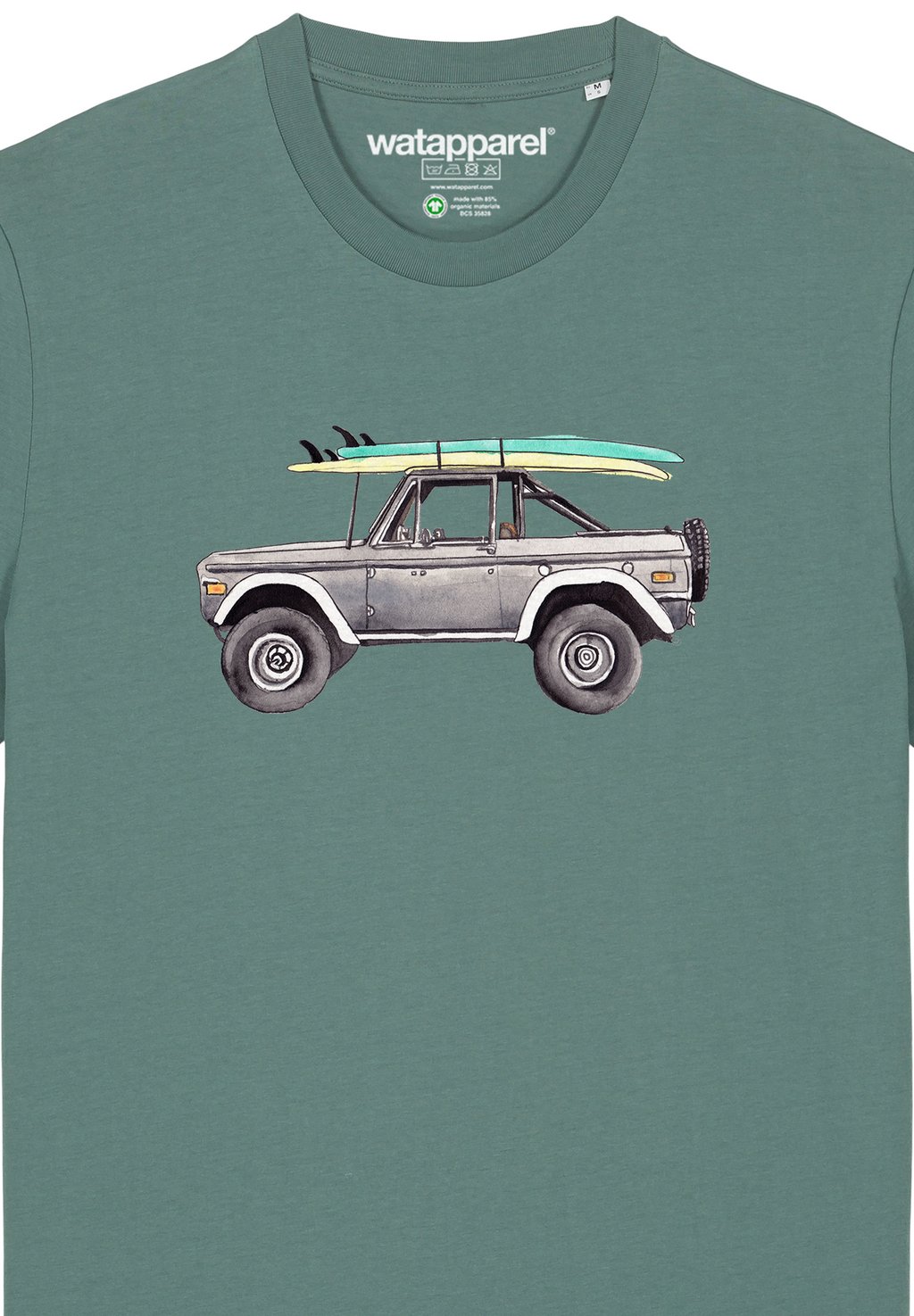 Футболка с принтом SURF PICKUP watapparel, темно-зеленый
Футболка с принтом SURF PICKUP watapparel, темно-зеленый