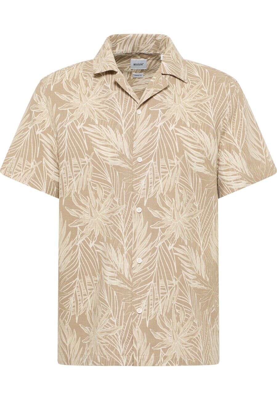 Повседневная рубашка MUSTANG Regular fit Button Up Shirt, цвет beige/camel/ecru 
Повседневная рубашка MUSTANG Regular fit Button Up Shirt, цвет beige/camel/ecru